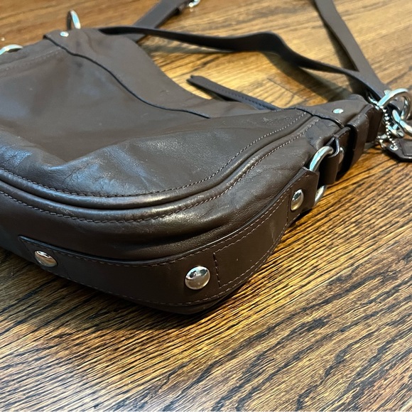 Coach Leather Zoe Shoulder Crossbody Bag in Dark Brown - Excellent Condition - Picture 5 of 11